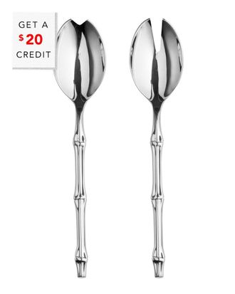 Mepra 2Pc Bali Salad Serving Set With $20 Credit