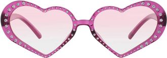 Betsey Johnson Pink Irregular Ladies Sunglasses 10267767.CGR PNKPNK