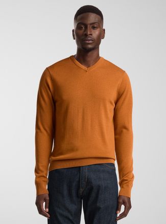 Le 31 Mens Responsible merino V-neck sweater