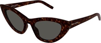 Saint Laurent SL 213 LILY 016 Womens Sunglasses Tortoiseshell Size 52 - Free RX Lenses - Free RX Lenses