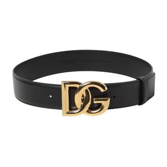 Dolce & Gabbana Dames, Accessoires, Zwart, Maat: 85 CM Leer