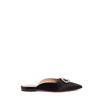 Dee Ocleppo Womens Monroe Slide - Black Satin - Size UK 8