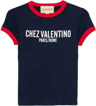 Valentino Garavani Mujer, Camisetas, Azul, Talla: M