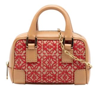 Loewe Pre-owned Amazona Satchel - Dames - Vintage Mini Tas - Veelkleurig - ONE Size - Leer - Vintage
