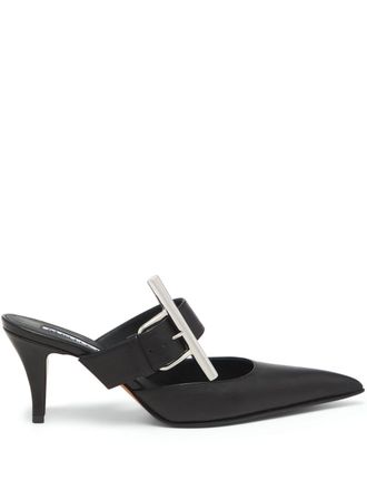 Alexander McQueen 70mm Francisco leather mules - Black