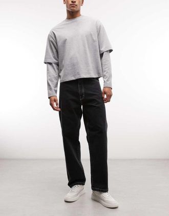 Stan Ray Jeans comodi neri-Nero