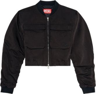 Diesel Stijlvolle Jas voor Vrouwen - Dames - Bomber jackets - Zwart - L - Jassen