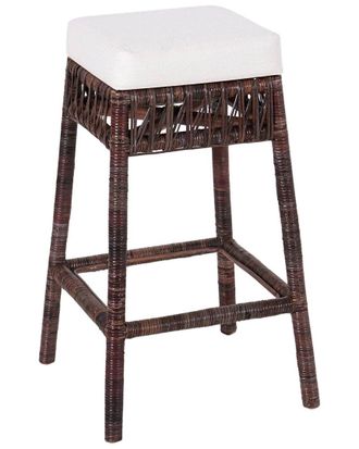 Jonathan Y Designs Jonathan Y Bali 29.5In Bohemian Basics Rattan Backless Bar Stool