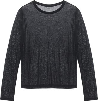 BASERANGE long-sleeve lyocell T-shirt - women - Lyocell - S - Black