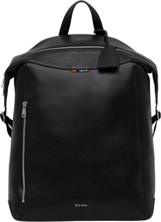 Paul Smith Leren rugzak - Heren - Tassen - Zwart - Maat: ONE Size Leer