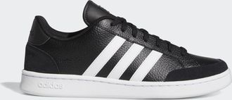 adidas Unisex Grand Court SE Shoes - Black Leather - Size UK 10.5