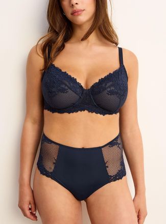 Miiyu Womens Orion sheer lace full-coverage bra