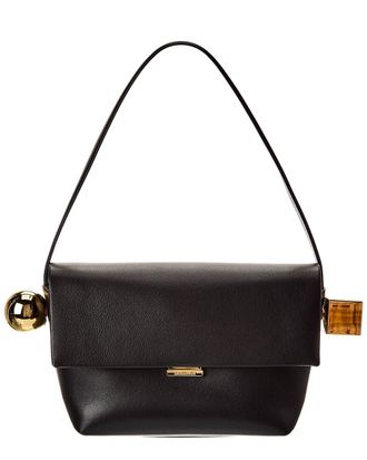 Jacquemus The Rond Carre Leather Shoulder Bag