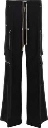 Rick Owens Cargobelas Pantaloni Nero-Uomo