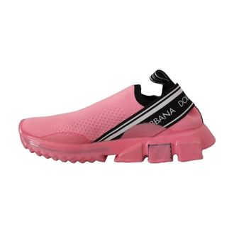 Dolce & Gabbana Sneakers, female, Pink, 6 UK, Pink Sorrento Slip-On Trainers