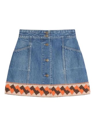 Valentino Garavani Blue Denim Cotton Skirt from $684.00 - on