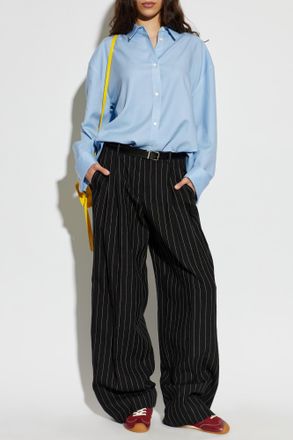 Loewe Wool Shirt, Womens, Blue