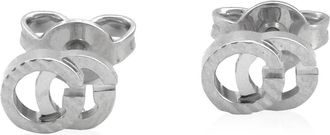 Gucci GG Running 18k white gold earrings
