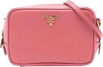 Prada Pre-owned Cross Body Bags, female, Pink, Size: ONE SIZE Pre-owned Vintage Cross Body Bag