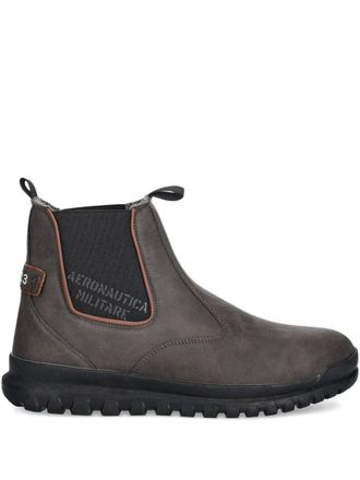 Aeronautica pull-tab chelsea boots - Grey
