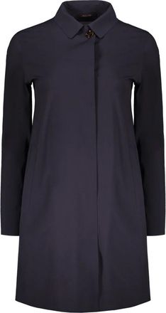 Moorer Techno Stof Jas - Dames - Mantel - Blauw - S - Jassen