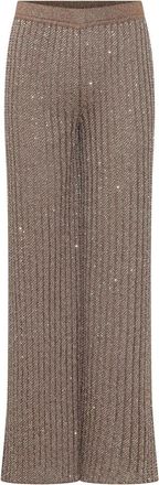Missoni Wide Broeken - Dames - Wijde Broeken - Beige - M - Broeken