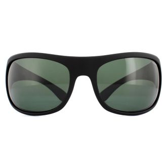 Polaroid Sport Wrap unisex zwart groen gepolariseerde zonnebril
