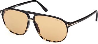Tom Ford Zonnebril - Heren - Zonnebrillen - Bruin - 61 MM - Accessoires