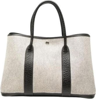 Herm&egrave;s Pre-owned Tote Bags, female, Gray, Size: ONE SIZE Pre-owned The Garden Party Tote Bag