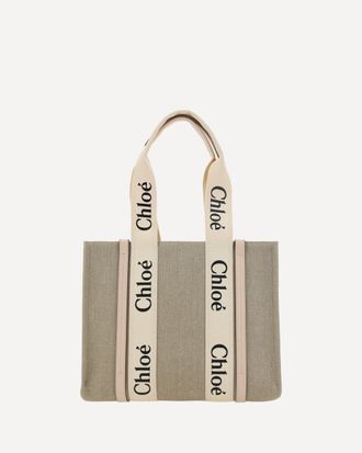 Chlo&eacute; Woody canvas Shoulder Bag Female UNI