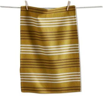Tag Basket Weave Stripe Dishtowel Latte Brown Cotton Towel at Nordstrom