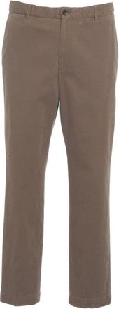 BRIGLIA 1949 Classic Brown Chinos With Timeless Design And Practical Pockets