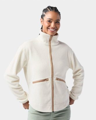Stio Womens Rawlins Fleece Jacket In Mountain Goat