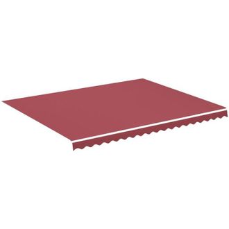 vidaXL Tela De Repuesto Para Toldo Rojo Burdeos 4,5x3,5 M Vidaxl