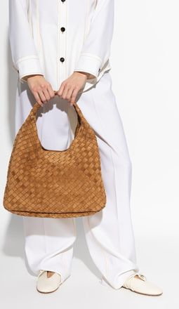 Bottega Veneta Shoulder Bag Campana Large, Womens, Brown