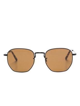 Oliver Peoples Occhiali da sole esagonali - Nero