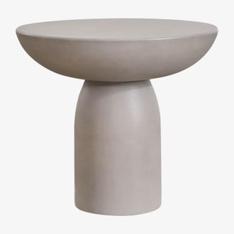 Sklum Sklum - Mesa Auxiliar Redonda En Cemento (&oslash;50 Cm) Zenadia