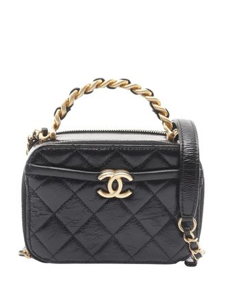 Chanel Borsa a tracolla Pick Me Up Vanity Case CC piccola in pelle Caviar 2020 - Nero