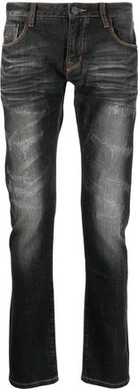 Private Stock distressed-finish skinny jeans - men - Cotton/Elastane - 31 - Grey