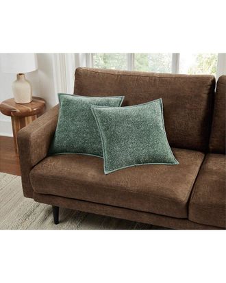 Brooklyn Loom Heathered Sherpa 2-Pack Decorative Pillow