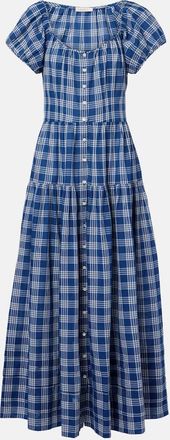 D&ocirc;en D&ocirc;en Abito midi Valenne in cotone a quadri