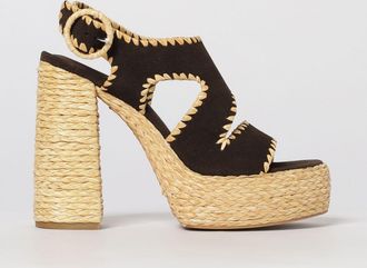 Paloma Barcel&oacute; Sandalo Paloma Barcel&ograve; in camoscio con profili a contrasto