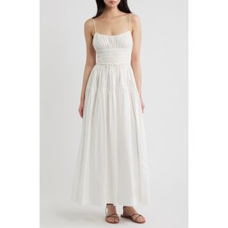 D&ocirc;en Safia Organic Cotton Maxi Dress in Salt at Nordstrom, Size X-Large