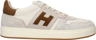 Hogan Hombres Hogans Deportivas Piel Beige/Marr&oacute;n