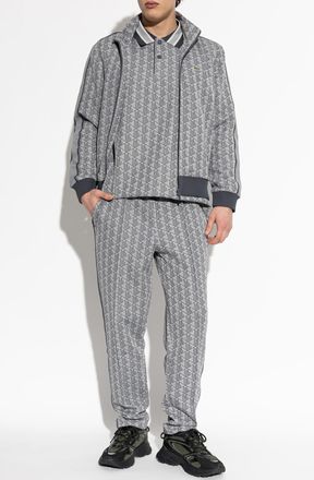 Lacoste Polo With Monogram, Mens, Grey