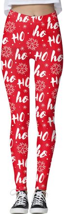 Generic Womens Christmas Costume Leggings Gym Fitness Running Tights Xmas Snowflake Reindeer Santa Ladies Sports Seamless Leggings Butt Lifting Women Leggings