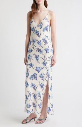 Rag & Bone Larissa Floral Print Sleeveless Maxi Dress in Light Floral at Nordstrom, Size 14