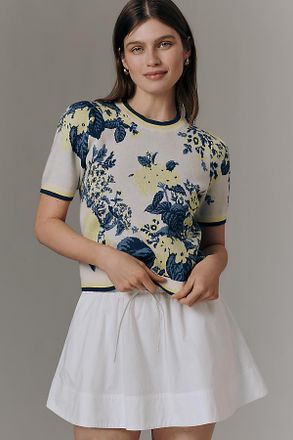 Maeve The Maxine Puff-Sleeve Sweater Tee