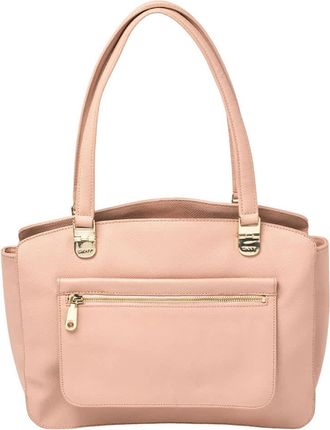 DKNY Dkny Pink Grained Leather Tote Bag