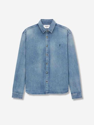 Saint Laurent Cassandre Denim Shirt
